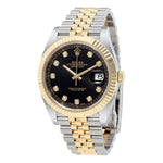 Datejust Black Diamond Dial Gold & Steel 41mm